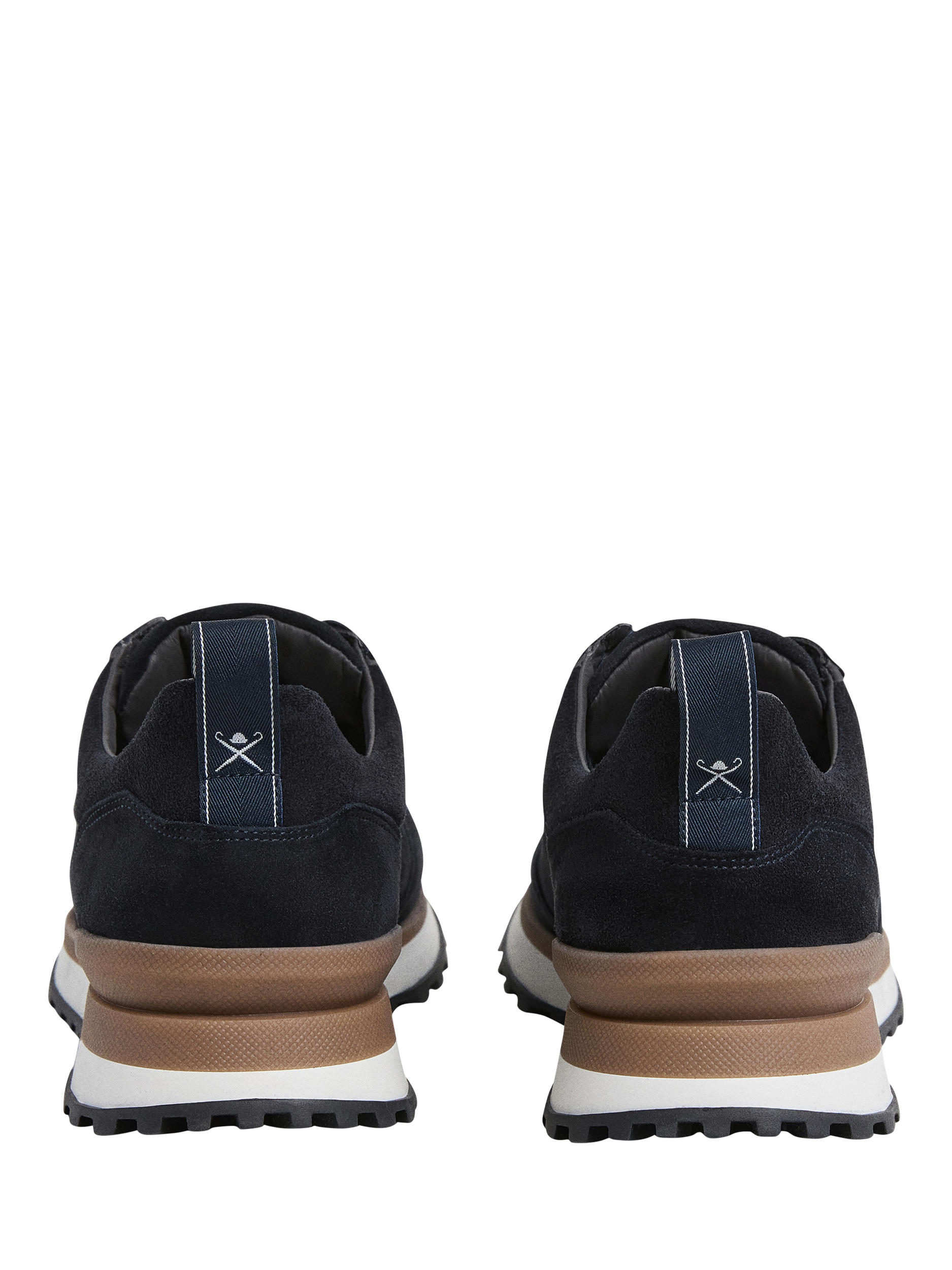 Product image 4 of 6, which shows Hackett London Chad Lace Up Suede Trainers, Navy, 11