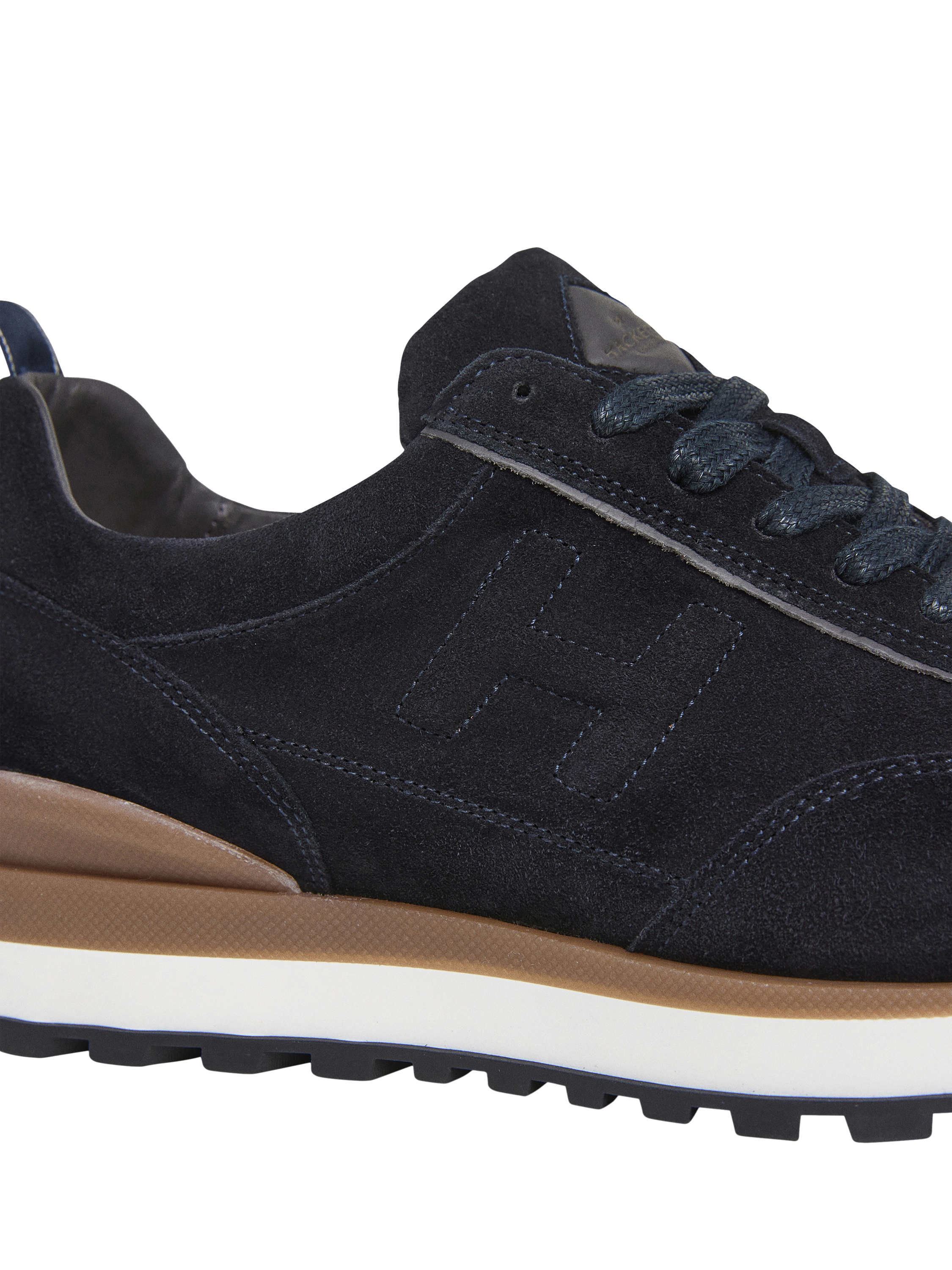 Product image 5 of 6, which shows Hackett London Chad Lace Up Suede Trainers, Navy, 11