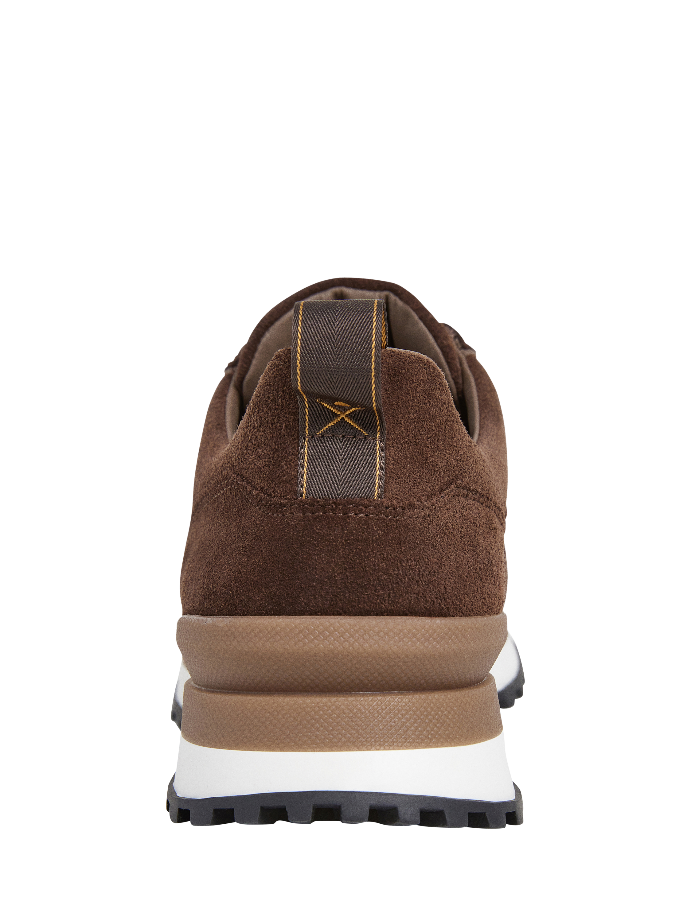 Product image 4 of 6, which shows Hackett London Chad Lace Up Suede Trainers, Bark Brown, 6
