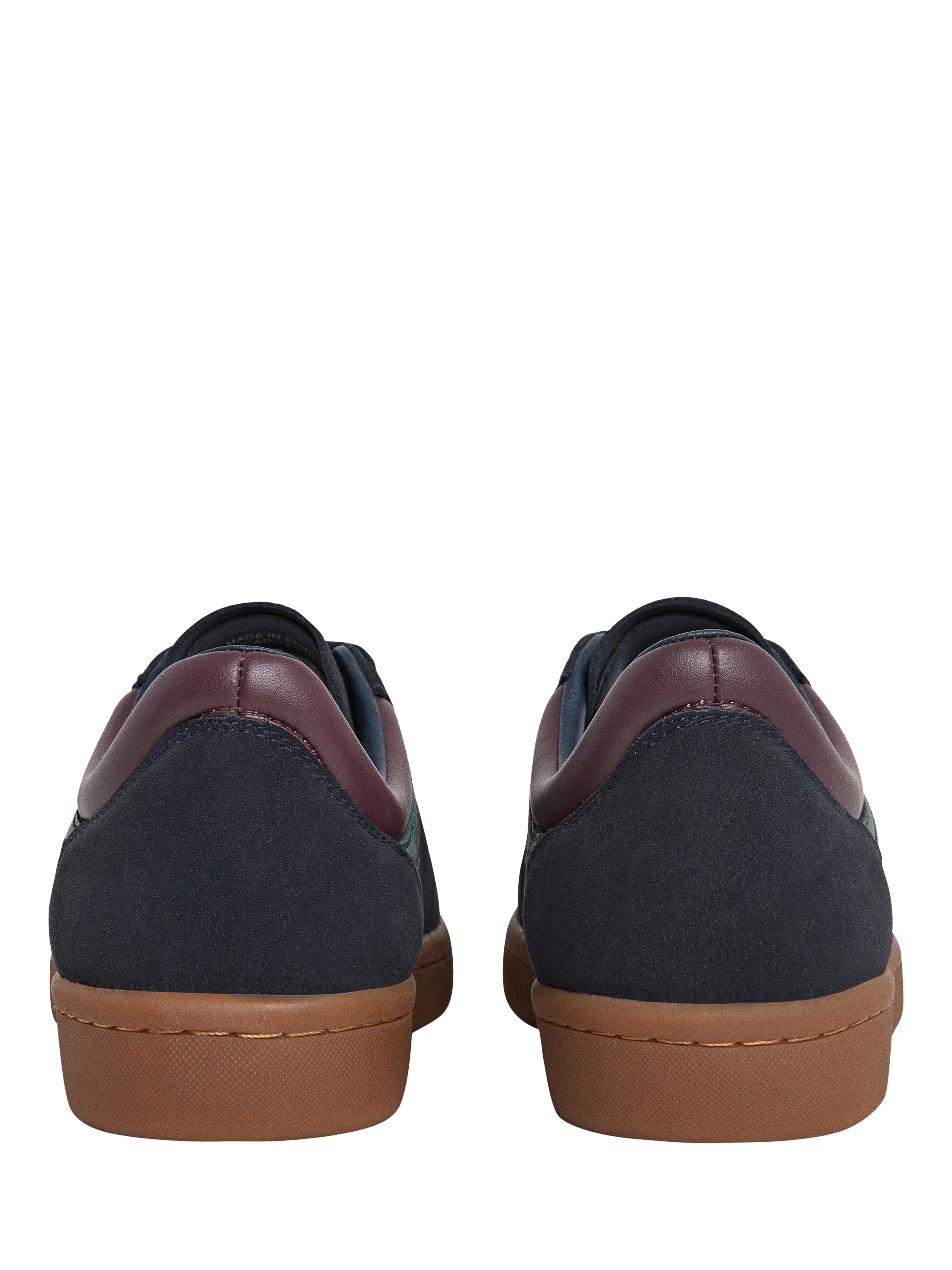 Product image 4 of 6, which shows Hackett London Lace Up Suede Blend Trainers, Navy, 6