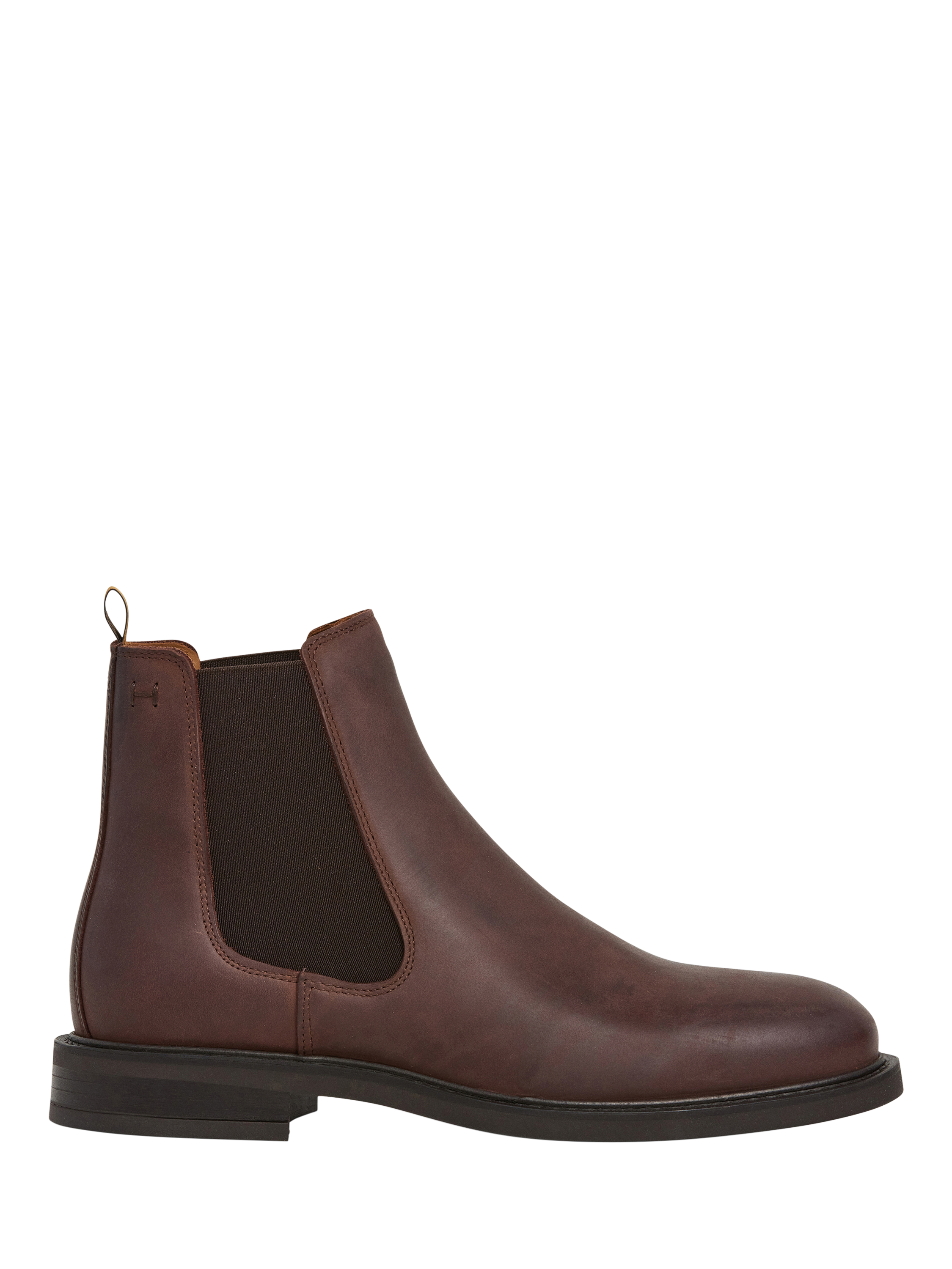 Product image 1 of 6, which shows Hackett London Leather Chelsea Boots, Dark Brown, 11