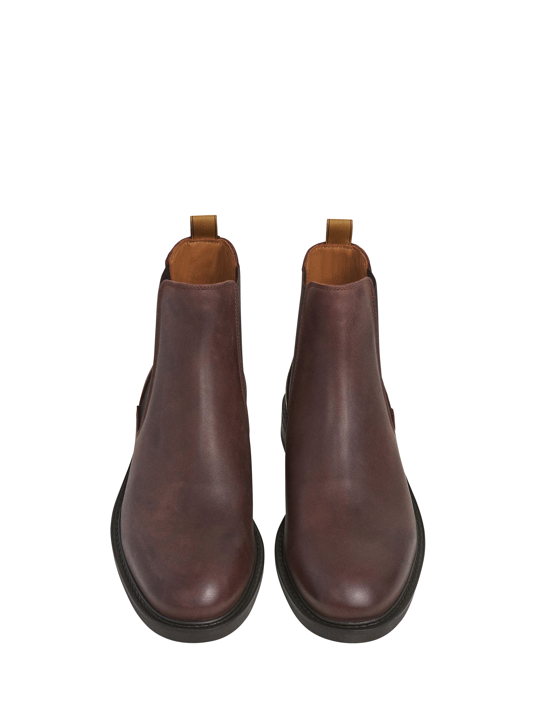 Product image 2 of 6, which shows Hackett London Leather Chelsea Boots, Dark Brown, 11