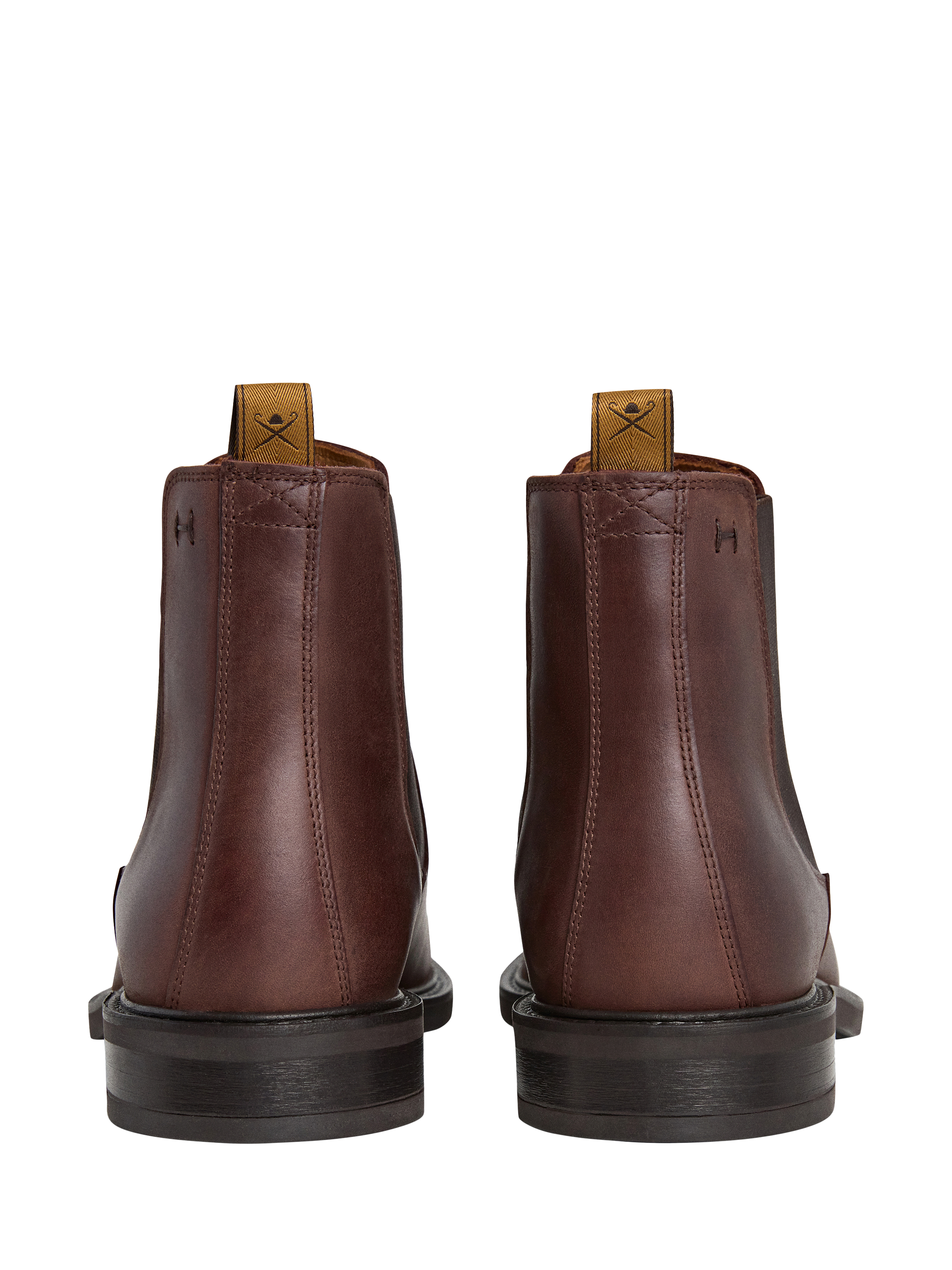 Product image 4 of 6, which shows Hackett London Leather Chelsea Boots, Dark Brown, 11