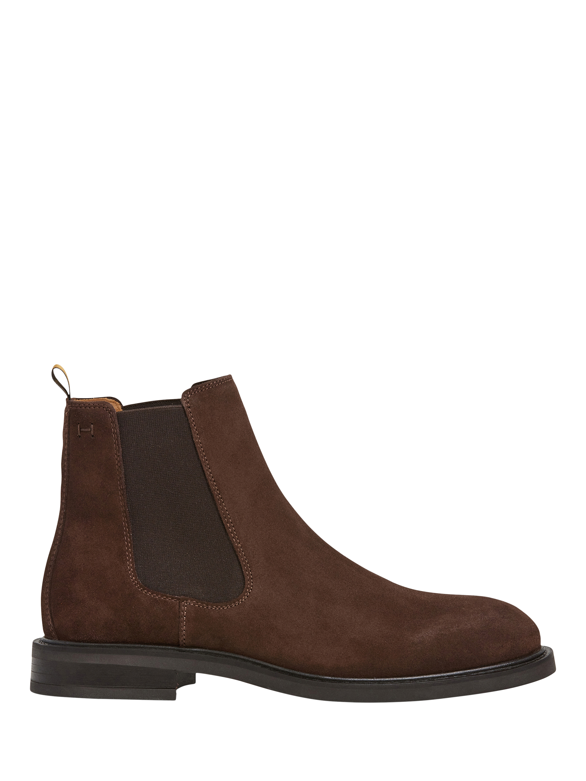 Product image 1 of 6, which shows Hackett London Suede Chelsea Boots, Dark Brown, 6