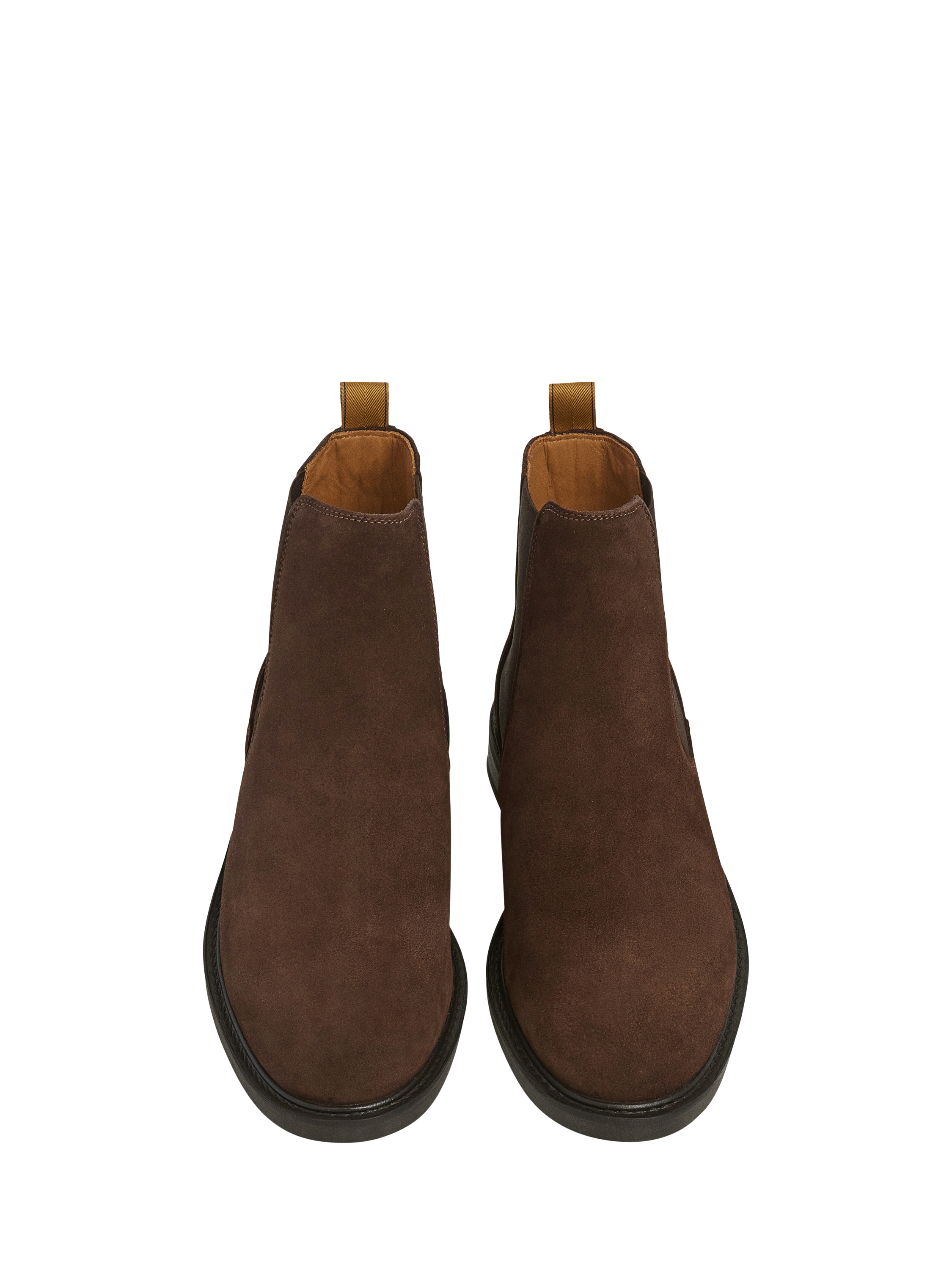 Product image 2 of 6, which shows Hackett London Suede Chelsea Boots, Dark Brown, 6