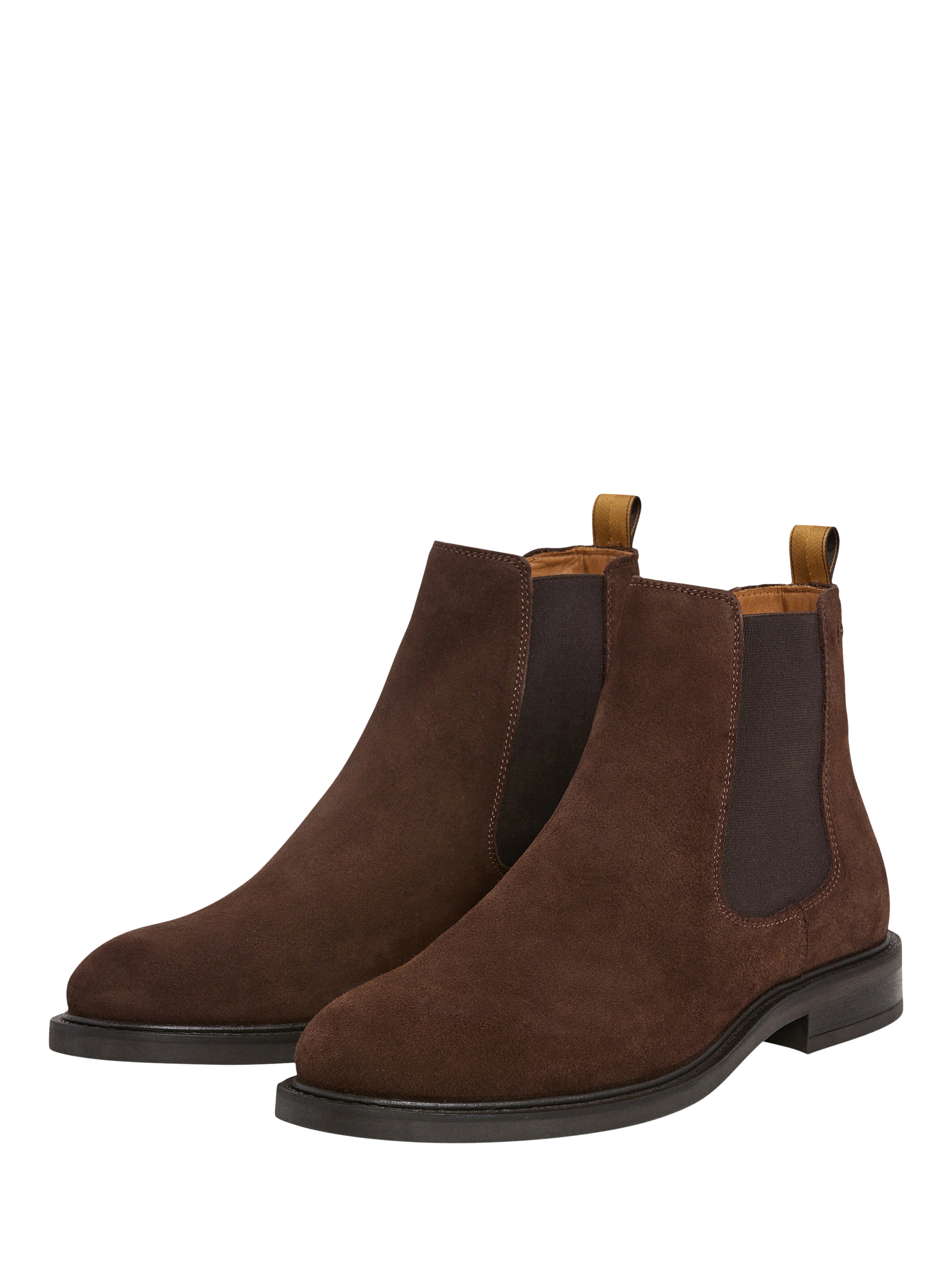 Product image 3 of 6, which shows Hackett London Suede Chelsea Boots, Dark Brown, 6