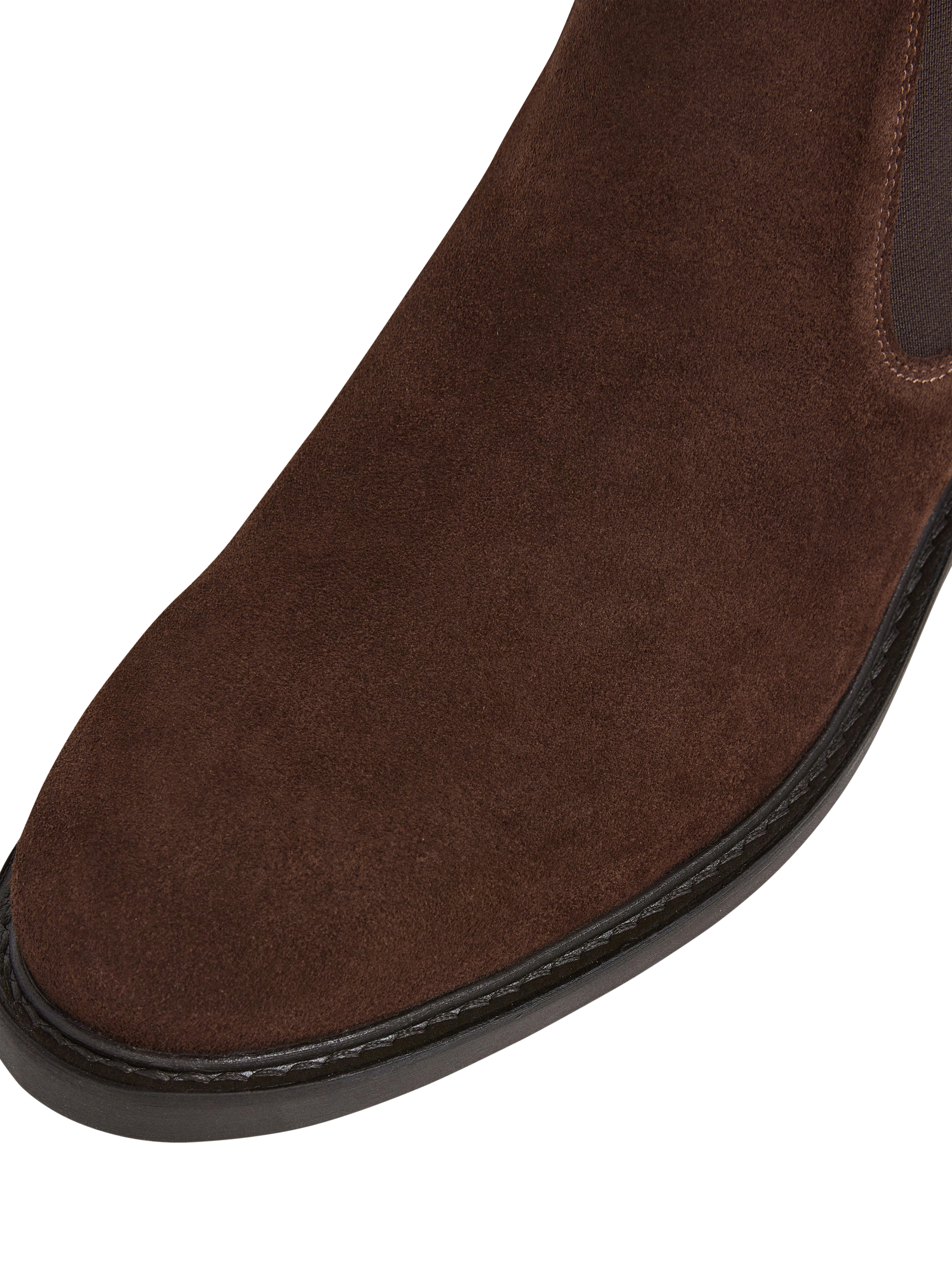 Product image 5 of 6, which shows Hackett London Suede Chelsea Boots, Dark Brown, 6