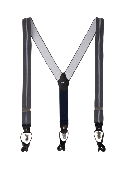 Hackett London Combi Braces - view 2, Grey