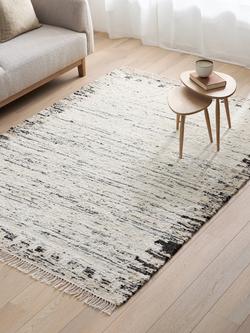John Lewis Alder Border Wool Rich Rug, Natural - view 2, Natural