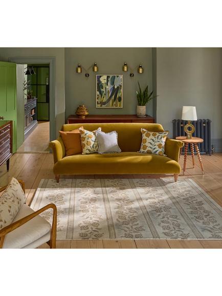 Sanderson Anaar Pure Wool Rug - view 2, Flax