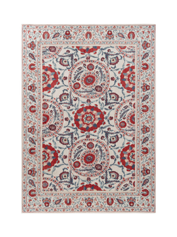 Sanderson Anthos Traditional Rug, Red, Red