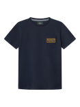 Hackett London Kids' Cotton Short Sleeved Pocket T-Shirt, Midnight Blue