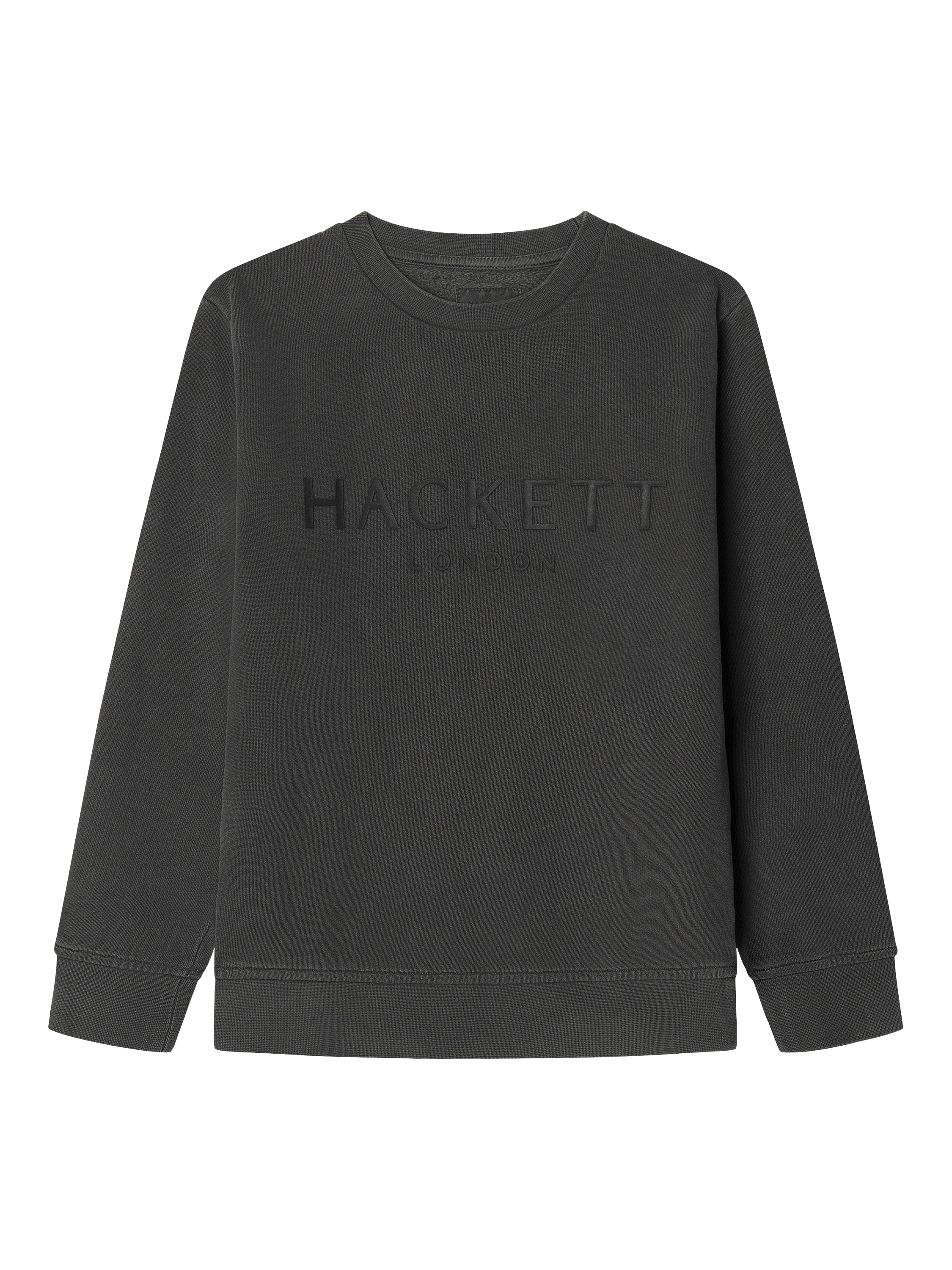 Product image 1 of 4, which shows Hackett London Kids' Branded Crew-Neck Sweatshirt, Midnight Blue, 15 years
