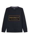 Hackett London Kids' Rally Crew Neck Sweatshirt, Midnight Blue