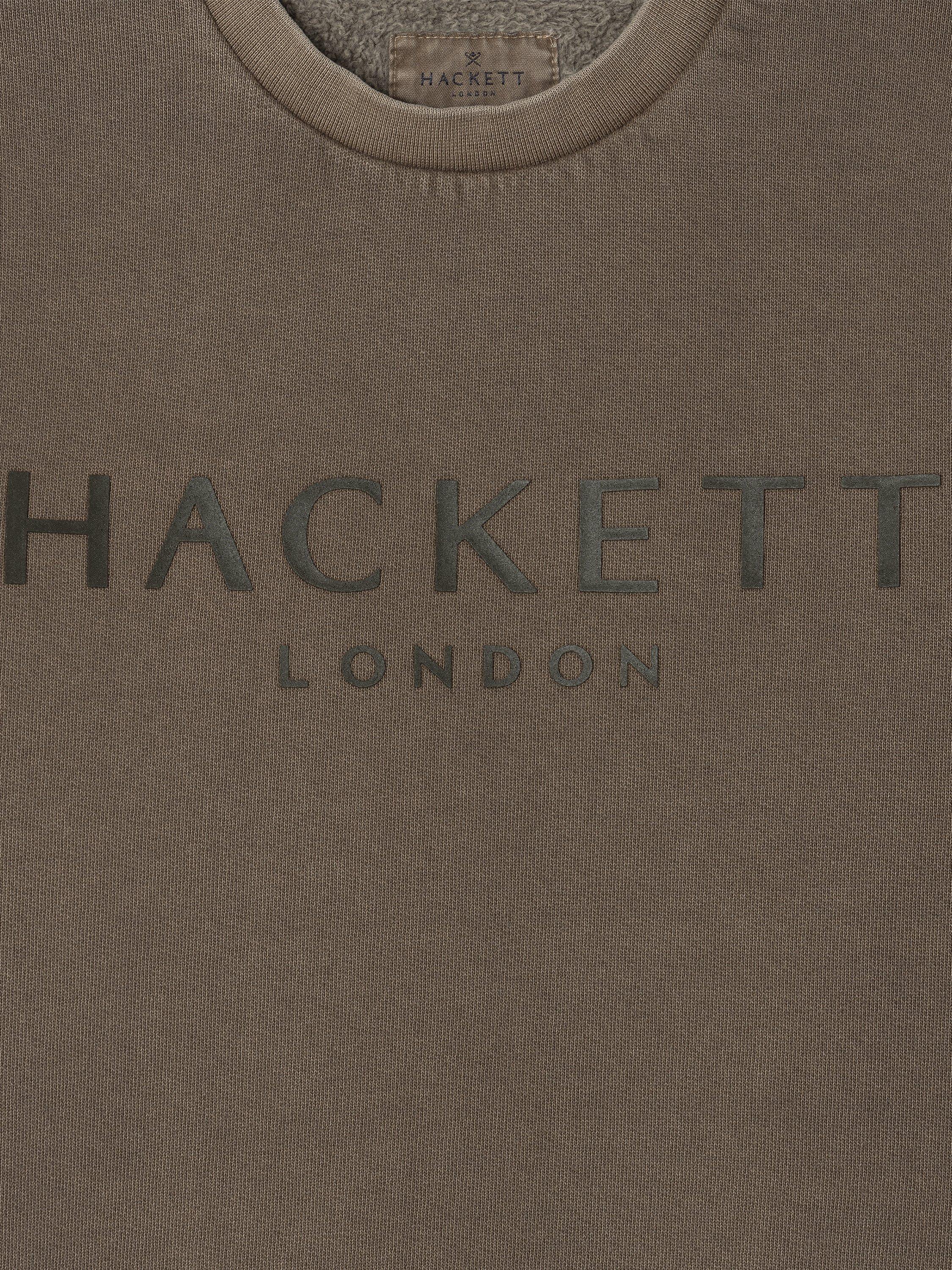 Product image 3 of 4, which shows Hackett London Kids' Branded Crew Neck Sweatshirt, Walnut Brown, 2 years