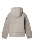 Hackett London Kids' Hooded Puffer Jacket, Malt Beige