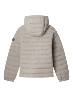 Hackett London Kids' Hooded Puffer Jacket, Malt Beige - view 2, Malt Beige