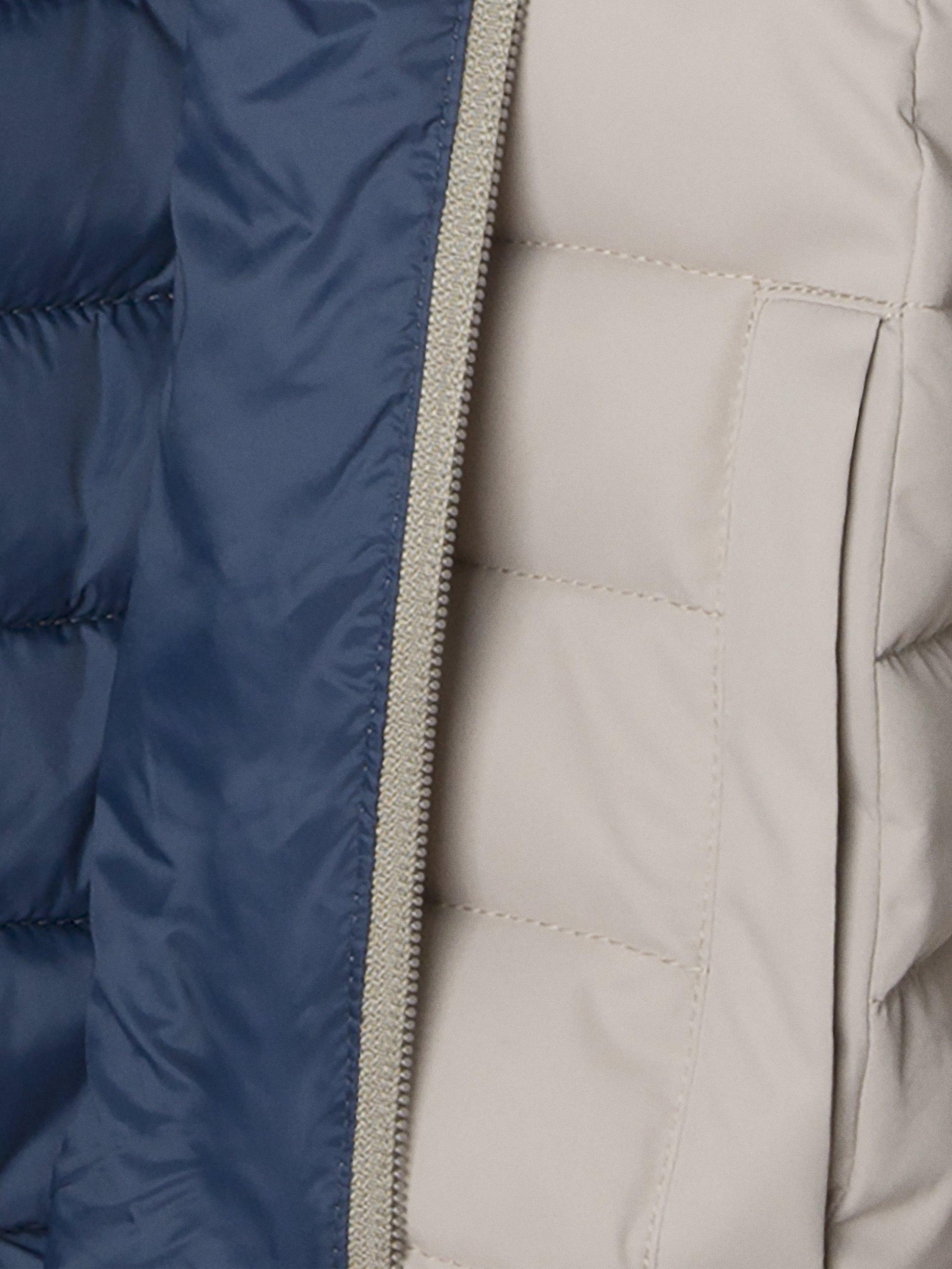 Product image 3 of 4, which shows Hackett London Kids' Hooded Puffer Jacket, Malt Beige, 15 years