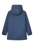 Hackett London Kids' Twill Parka Jacket, Dark Denim Blue