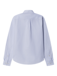Hackett London Kids' Long Sleeve Striped Shirt, Sky Blue
