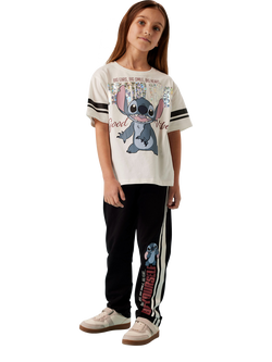 Name IT Kids' Lilo & Stitch T-Shirt, Cloud Dancer, Cloud Dancer