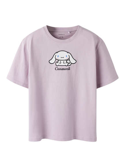 NAME IT Kids' Pure Cotton Hello Kitty T-Shirt, Dawn Pink, Dawn Pink