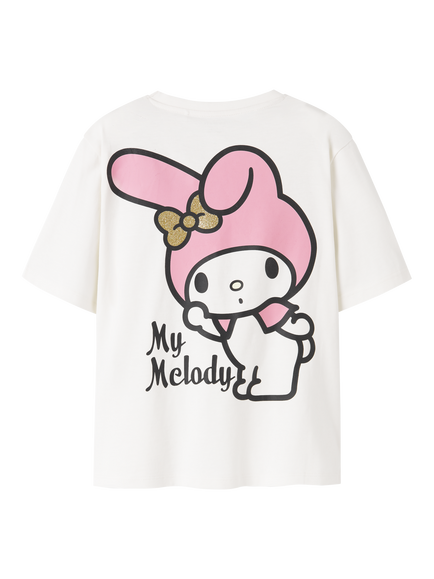NAME IT Kids' Hello Kitty T-Shirt, Cloud Dancer, Cloud Dancer