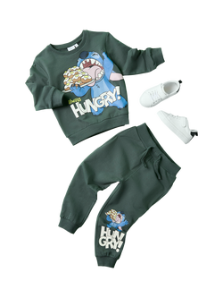 NAME IT Kids' Lilo & Stitch Graphic Sweatshirt, Urban Chic - view 2, Urban Chic