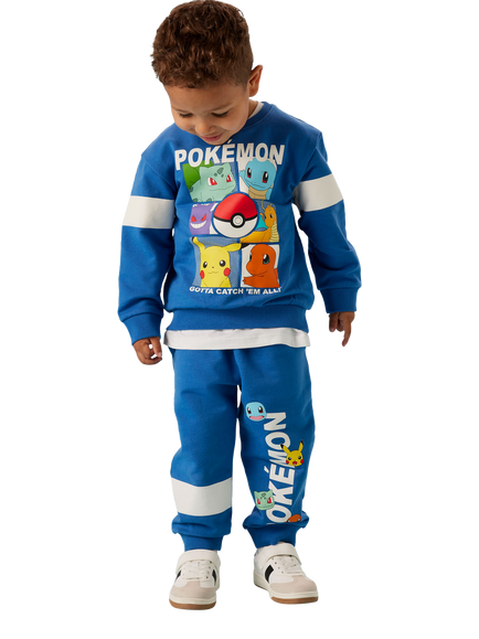 Name IT Kids' Pokémon Sweatshirt, Delft - view 2, Delft