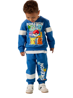 NAME IT Kids' Pokemon Jogging Bottoms, Delft - view 2, Delft