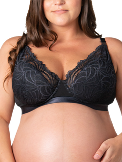 Hotmilk Warrior Plunge 2.0 Nursing Bra - view 2, Black