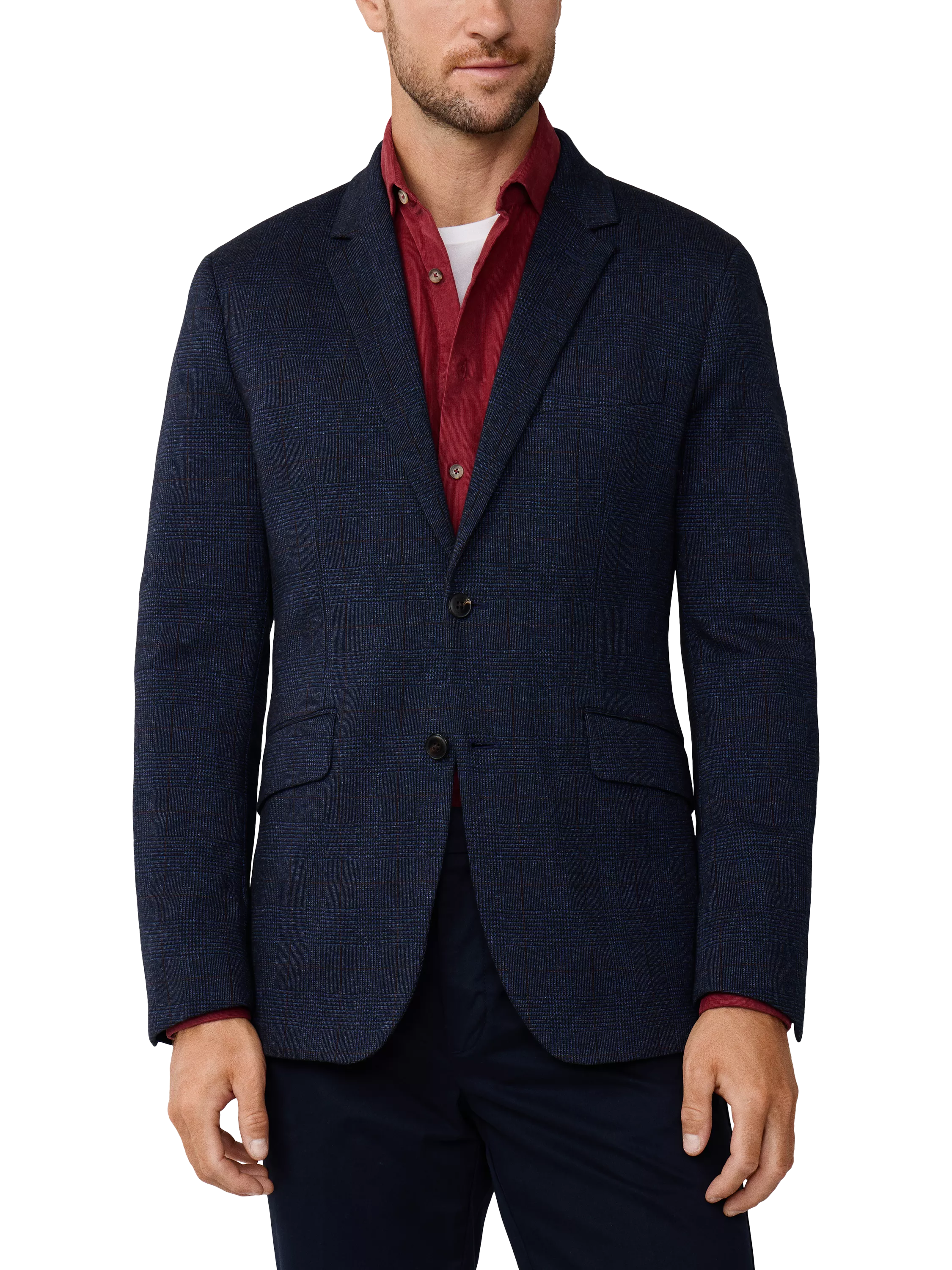 Americana Hackett London Chaqueta Traje Hackett London Para Hombre - Azul  Marina, Corte Clásico | Estilo Casual Elegante Moda Hombre Calidad, image size:2250x3000