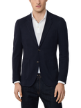 Hackett London Textured Jersey Blazer, Navy