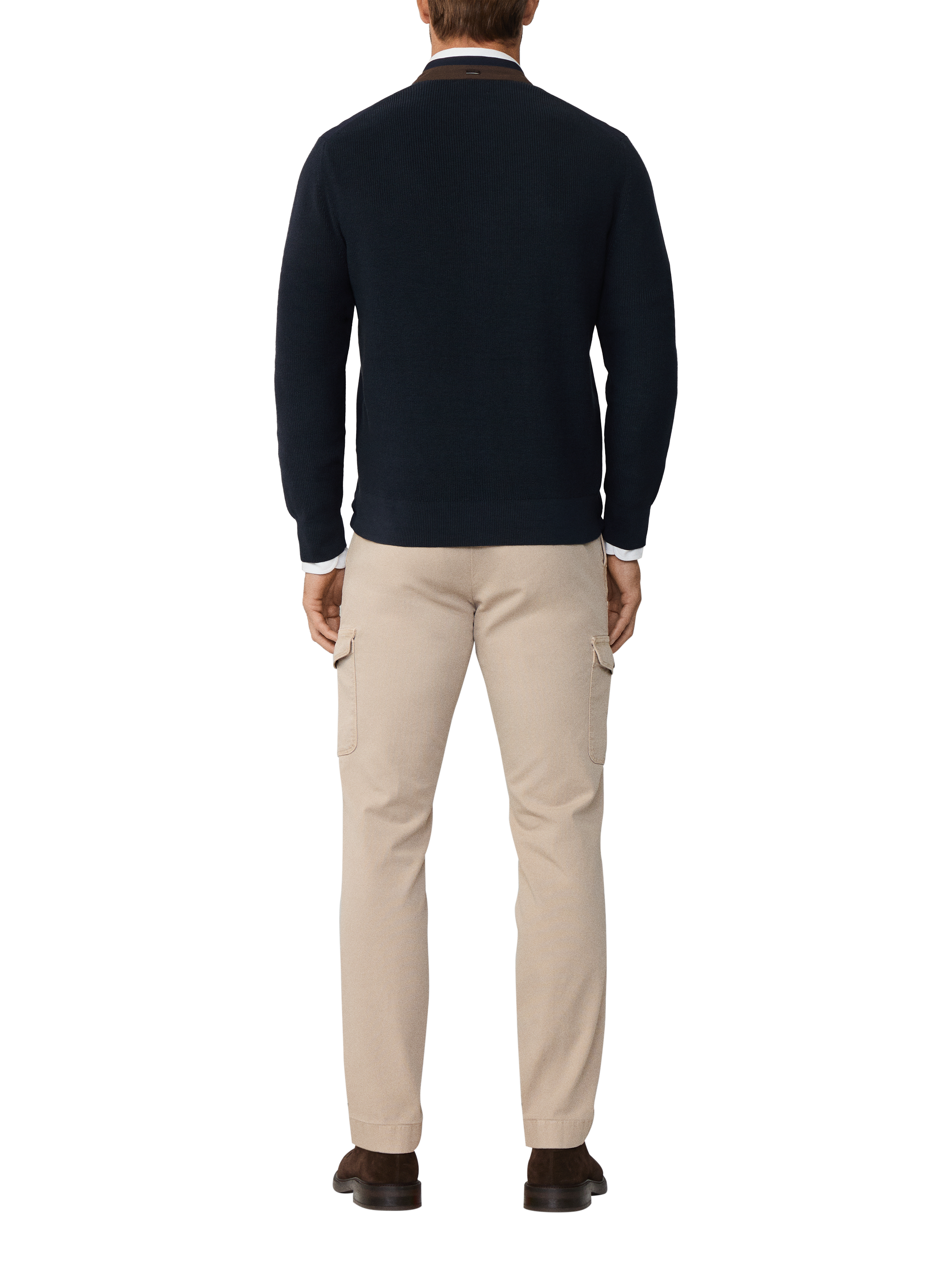 Product image 3 of 6, which shows Hackett London Lightweight Hybrid Jacket, Midnight Blue, XXXL