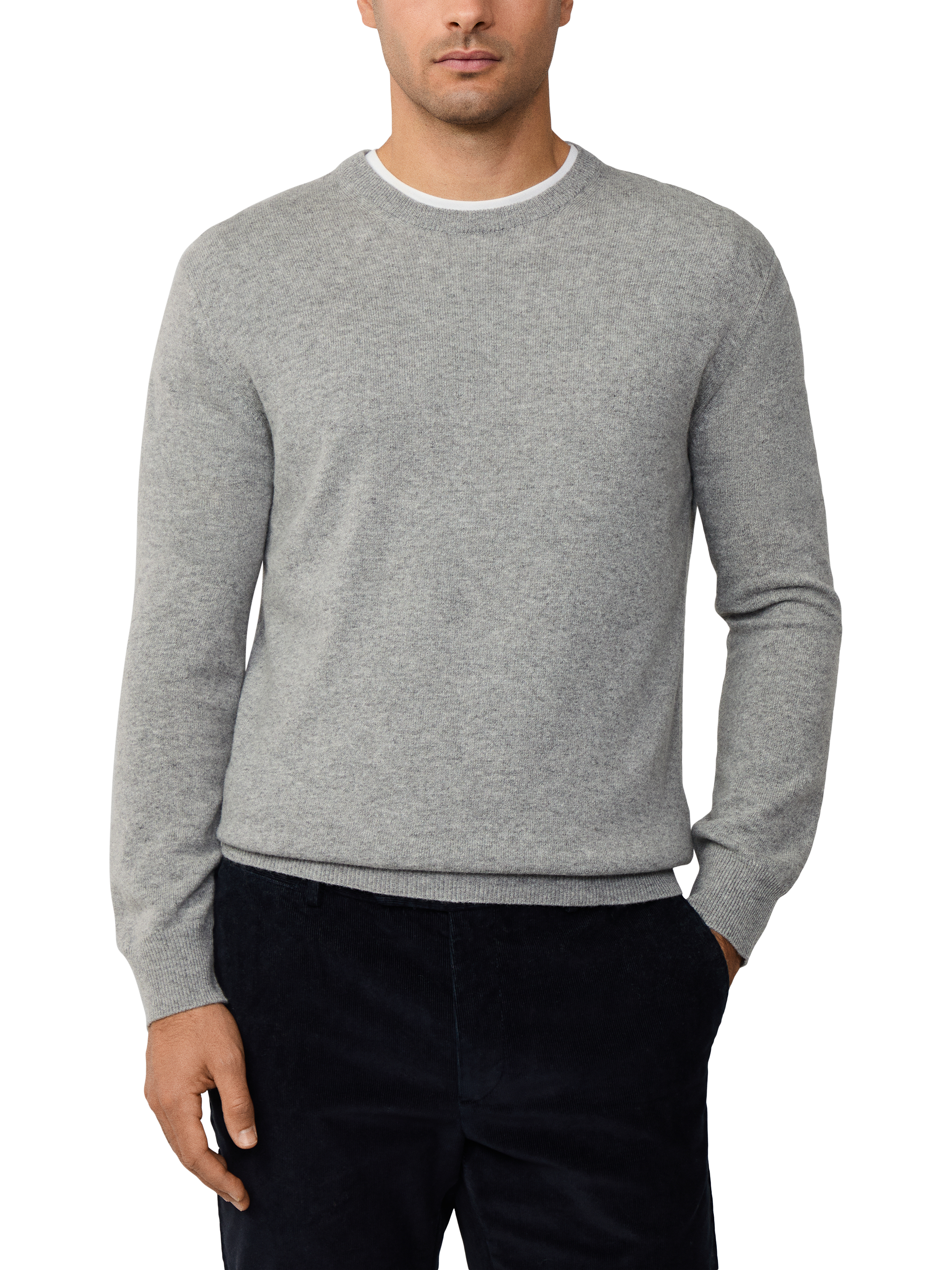 Hackett London Merino Wool Cashmere Blend Crew Neck Jumper