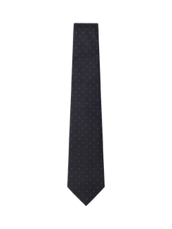 Hackett London Silk Polka Dot Tie, Navy, Navy