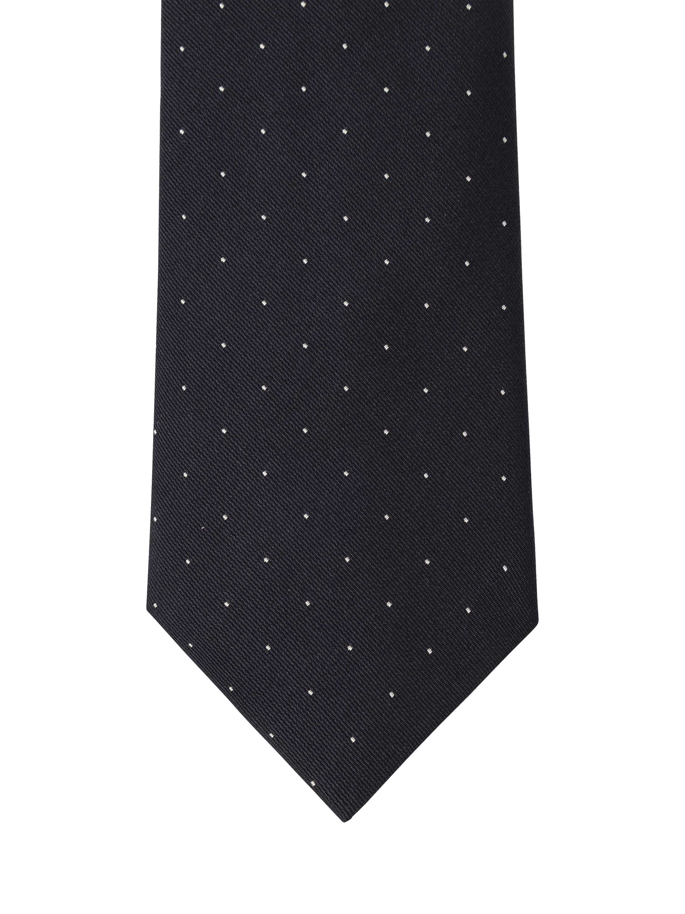 Product image 4 of 4, which shows Hackett London Silk Polka Dot Tie, Navy