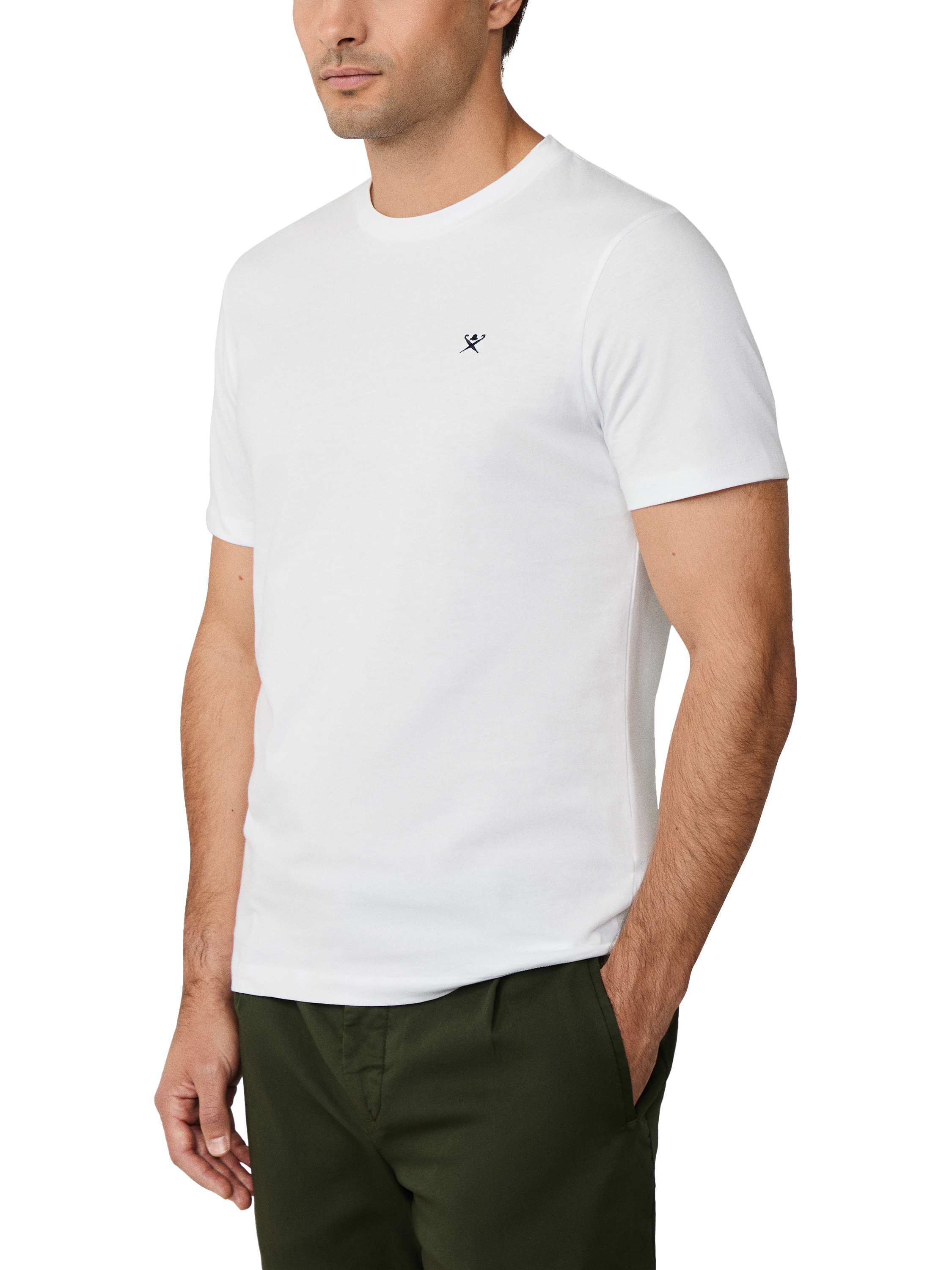 Product image 5 of 5, which shows Hackett London Crew Neck Short Sleeve T-Shirt, Optic White, XXL