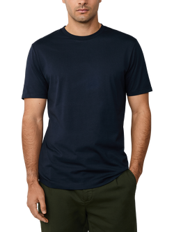 Hackett London Cotton Regular Fit Short Sleeve T-Shirt, Navy, Navy