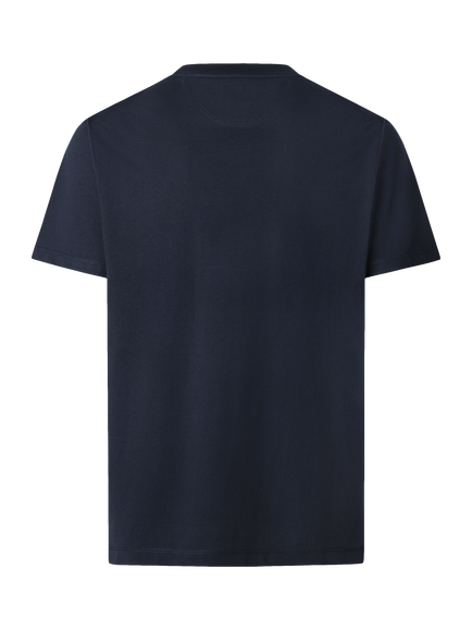 Hackett London Cotton Regular Fit Short Sleeve T-Shirt, Navy - view 2, Navy