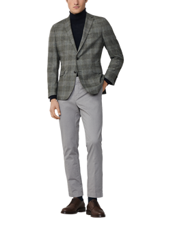 Hackett London Cotton Blazer - view 2, Cargo Green