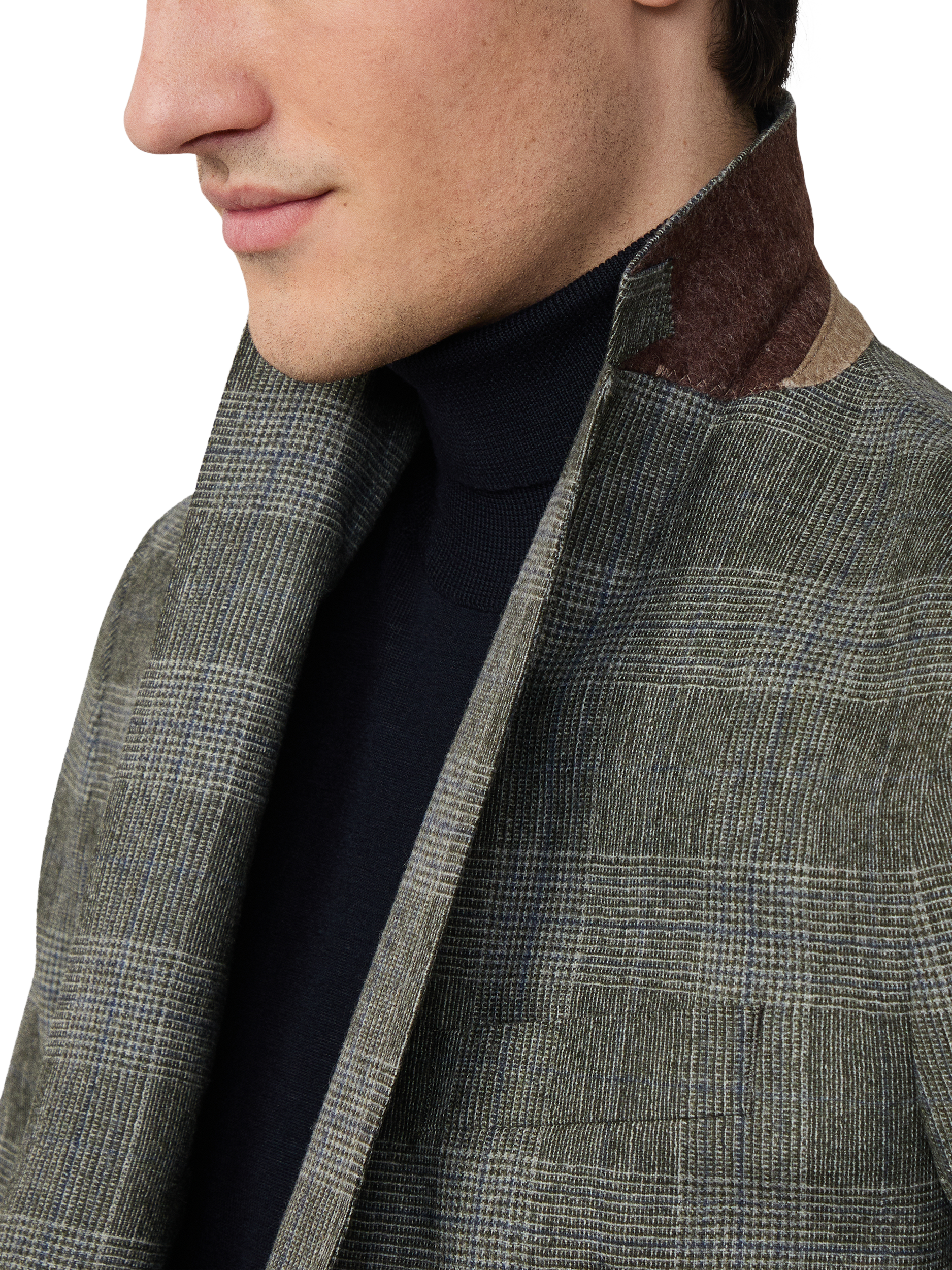 Product image 4 of 6, which shows Hackett London Cotton Blazer, Cargo Green, 36