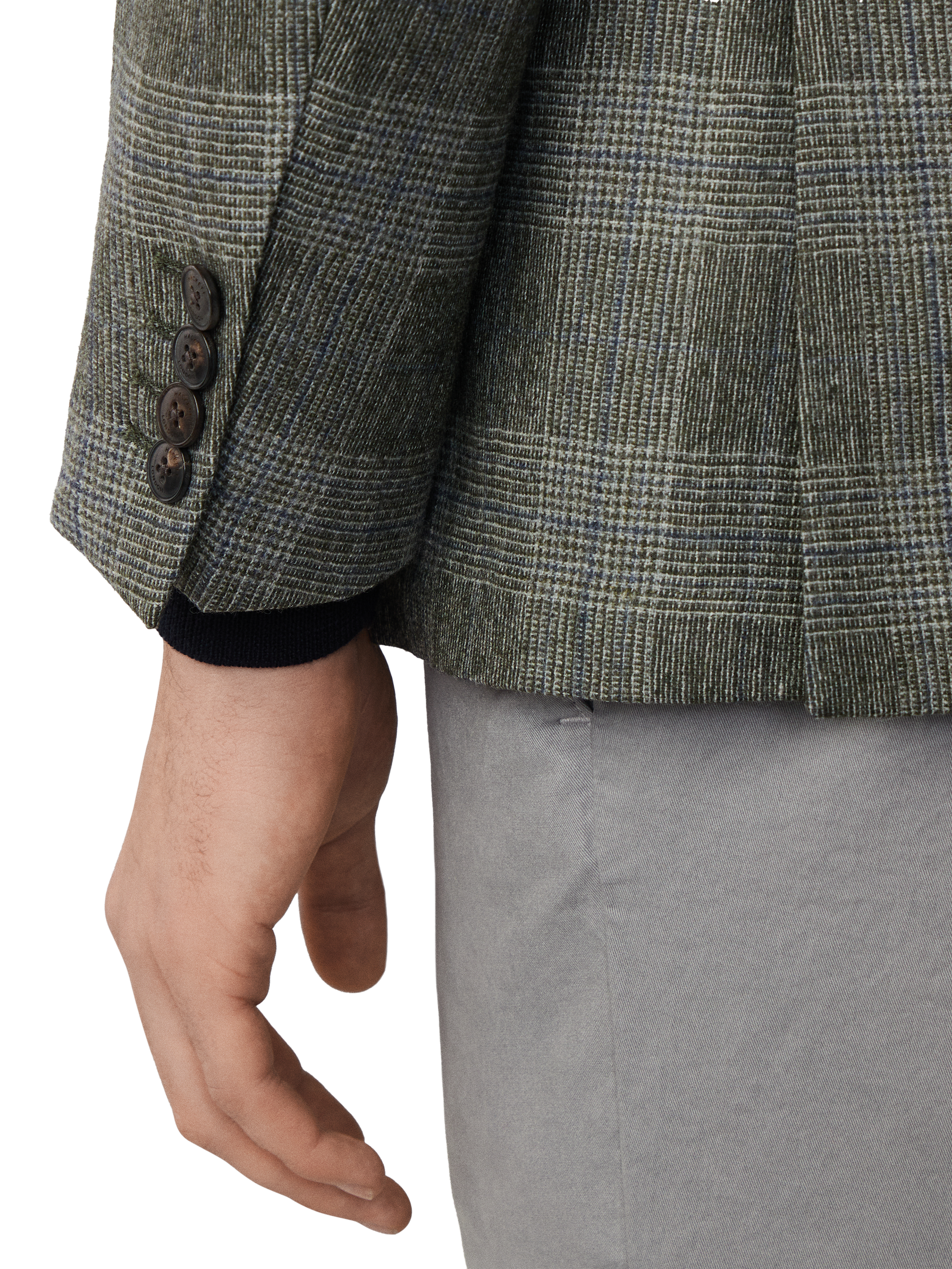 Product image 5 of 6, which shows Hackett London Cotton Blazer, Cargo Green, 36