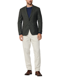 Hackett London  Chiltern Block Blazer, Cargo Green - view 2, Cargo Green