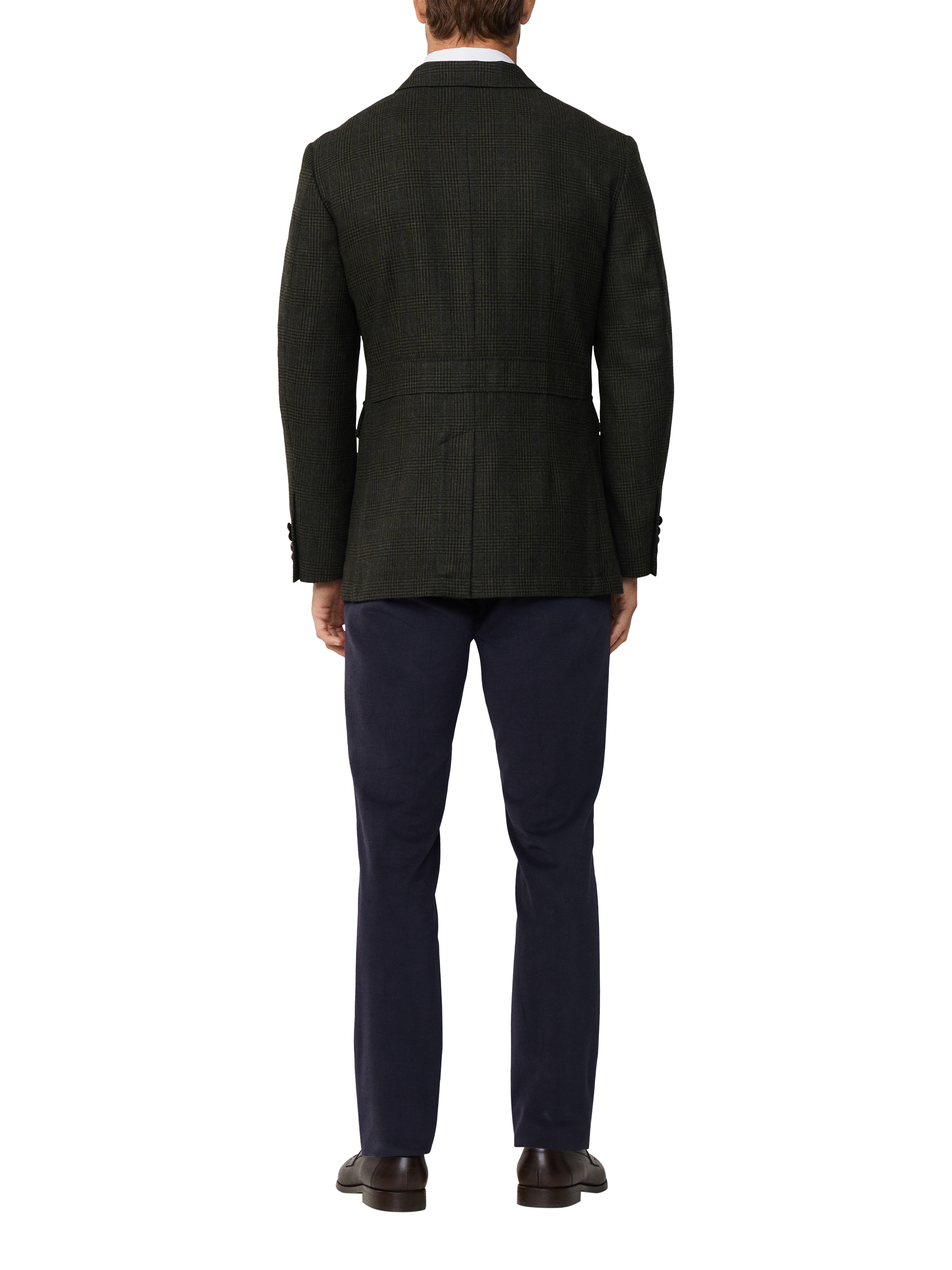 Product image 3 of 8, which shows Hackett London Wool Blend Blazer, Hunter Green, 48