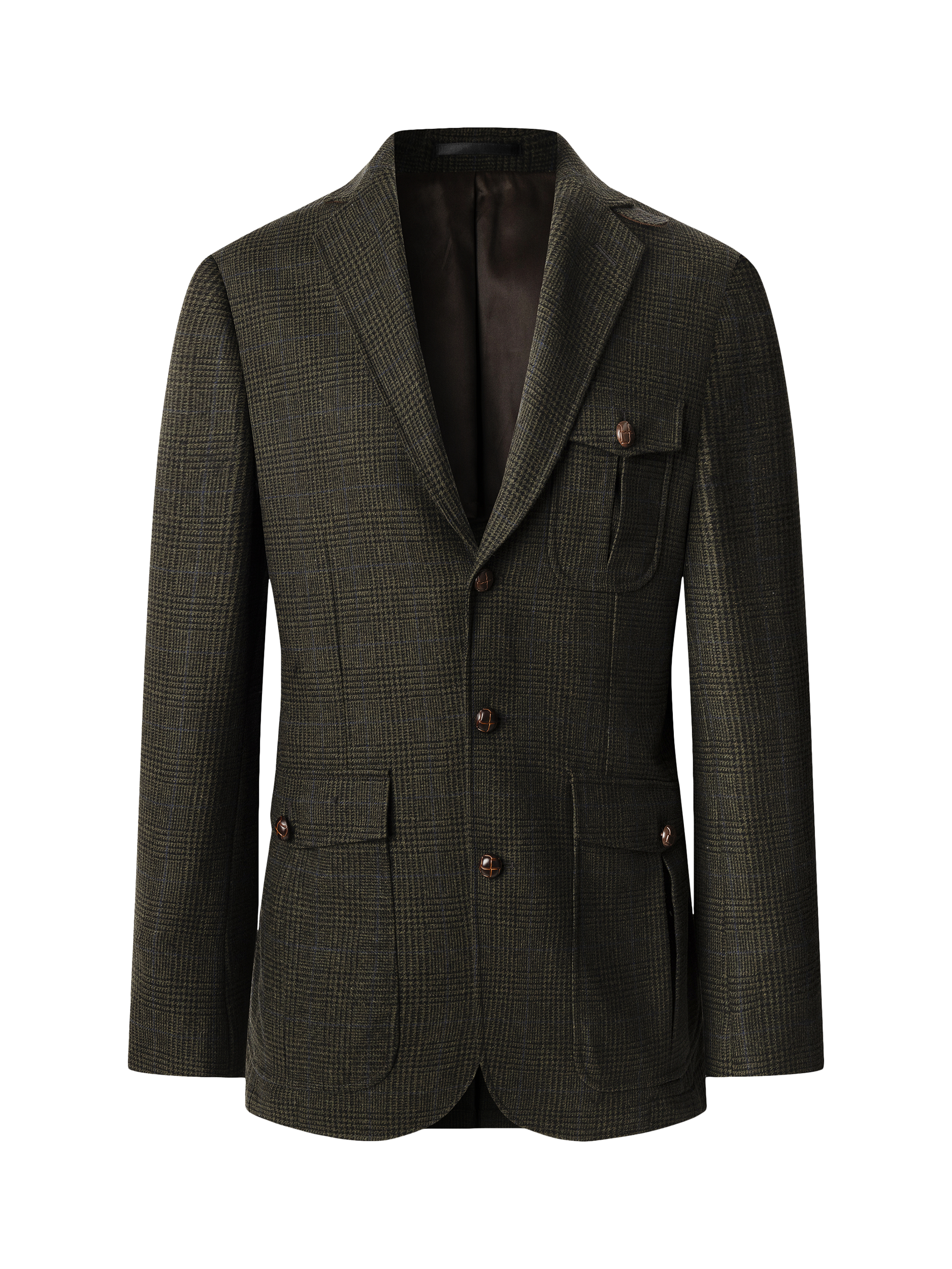 Product image 4 of 8, which shows Hackett London Wool Blend Blazer, Hunter Green, 48