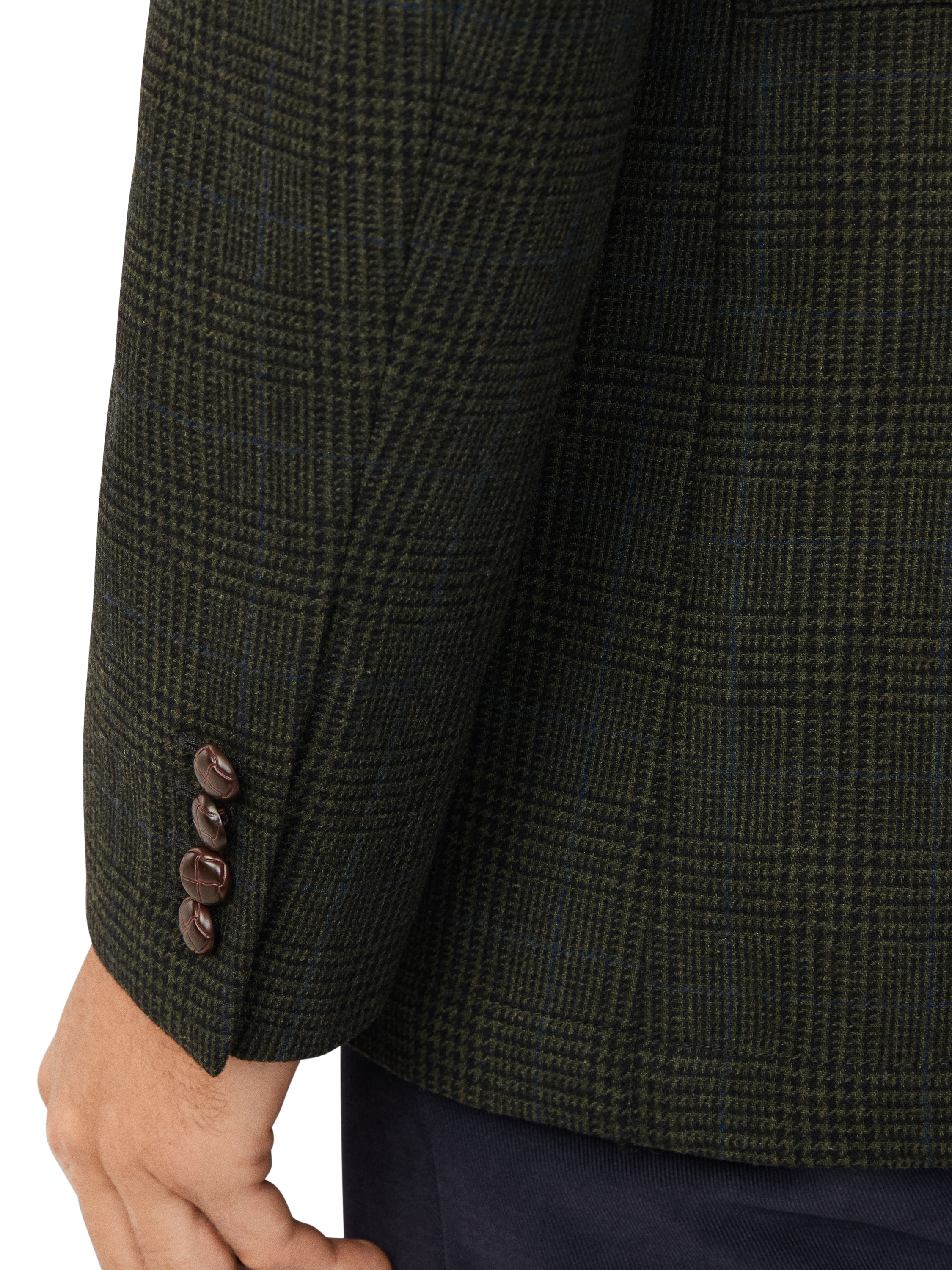 Product image 6 of 8, which shows Hackett London Wool Blend Blazer, Hunter Green, 48