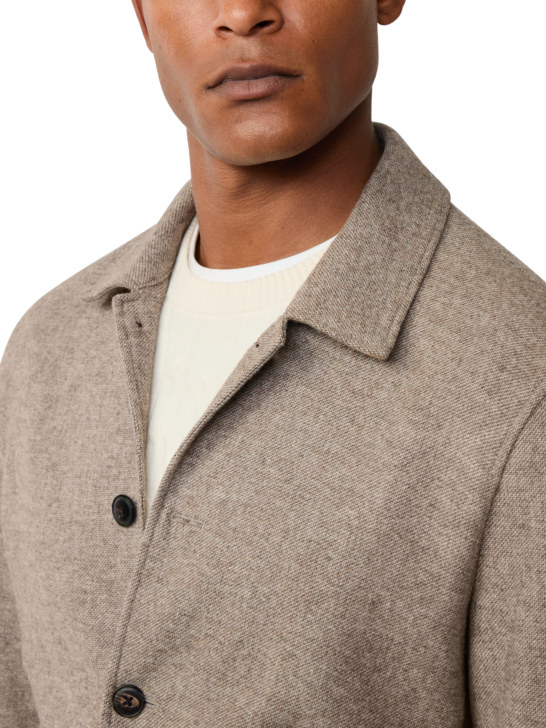 Product image 5 of 7, which shows Hackett London Wool Blend Teba Blazer, Malt Beige, 48