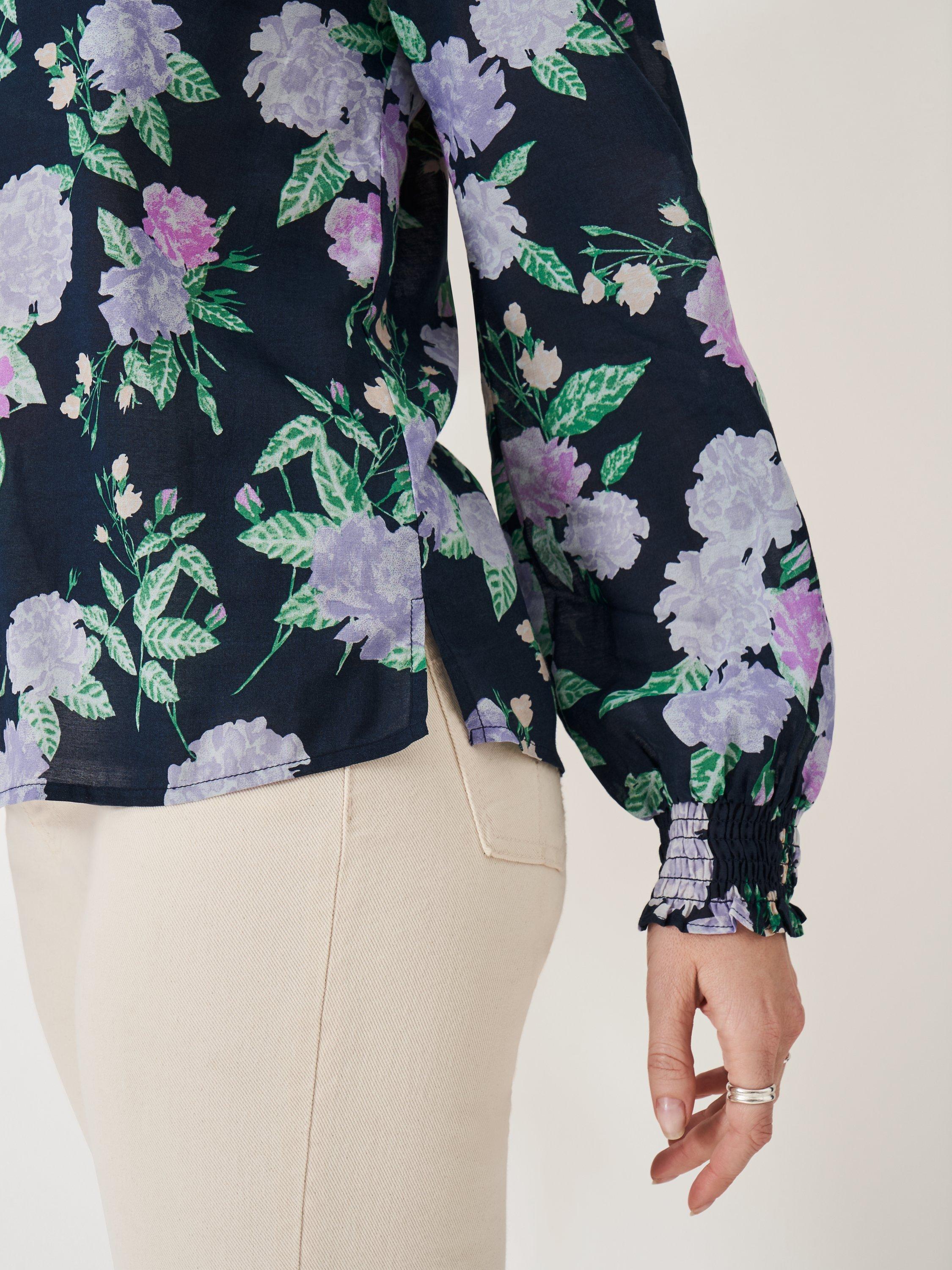 Product image 4 of 5, which shows Crew Clothing Bree Floral Top, Multi, 10