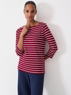Crew Clothing  Ultimate Cotton Breton Shirt, Red Wine